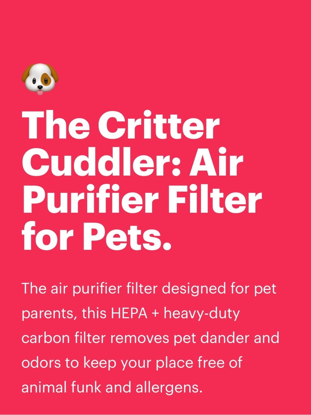 The Critter Cuddler Pet Air Filter - Mila Air - Picture 5 of 10